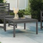vidaXL Tuintafel 82,5x82,5x45 cm massief grenenhout grijs, Tuin en Terras, Tuintafels, Verzenden, Nieuw