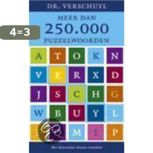 Meer Dan 250.000 Puzzelwoorden 9789021540917 Verschuyl, Boeken, Hobby en Vrije tijd, Gelezen, Verzenden