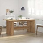 vidaXL Eettafel 180x90x76 cm bewerkt hout artisanaal, Verzenden, Nieuw