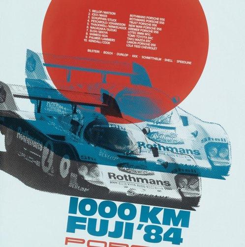 Eric Strenger - Porsche- car advertising poster - auto sport, Verzamelen, Automerken, Motoren en Formule 1