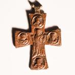 Byzantijns Brons Enkolpion, 8 cm -EX Ifergan-museum -, Verzamelen