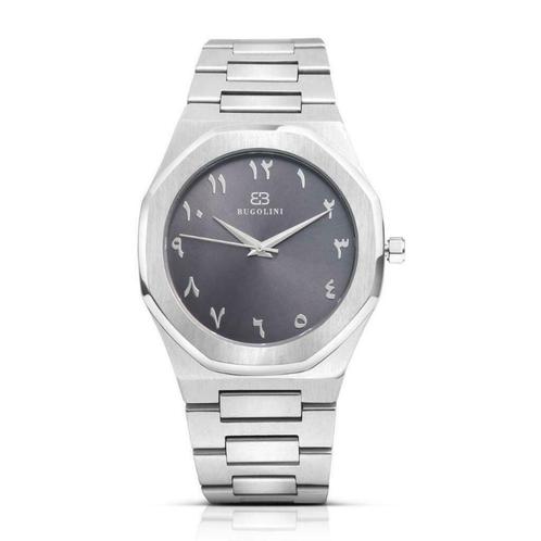 BUGOLINI® Miyota GL30 Quartz - Locus Staal zilver - Horloge, Sieraden, Tassen en Uiterlijk, Horloges | Heren, Staal, Nieuw, Zilver