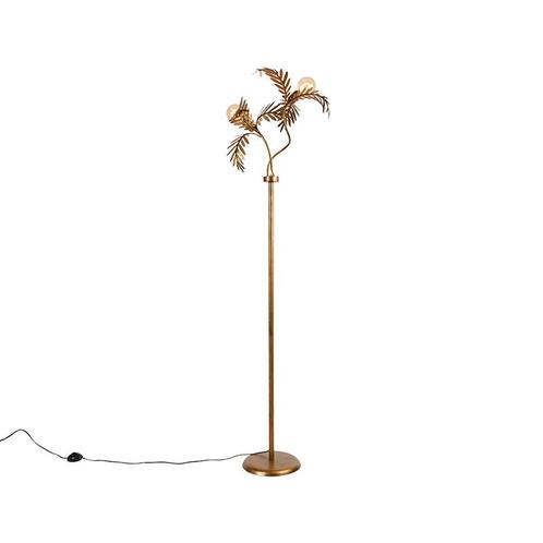 Smart vloerlamp goud 187 cm incl. 2 Wifi G95 - Botanica, Huis en Inrichting, Lampen | Vloerlampen, Nieuw, Overige materialen, 150 tot 200 cm