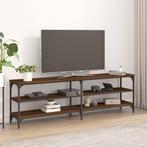 vidaXL Tv-meubel 160x30x50 cm bewerkt hout bruin eikenkleur, Verzenden, 150 tot 200 cm, Nieuw, Minder dan 100 cm