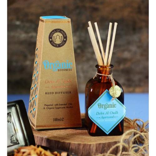 Geurstokjes Diffuser Dehn Al Oudh (in amberkleurig glas, 100, Huis en Inrichting, Woonaccessoires | Overige, Ophalen of Verzenden