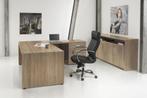 Directiebureau Robson eiken 210x210cm met ladeblok, Huis en Inrichting, Bureaus, Ophalen of Verzenden, Nieuw