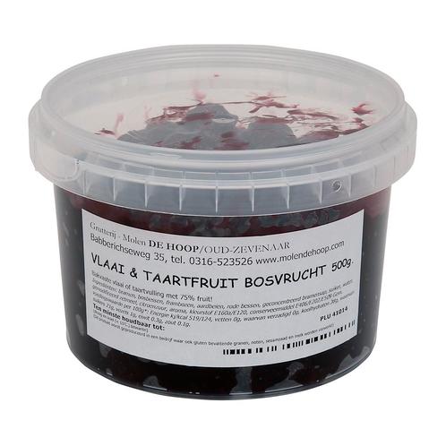 Molen de Hoop Vlaai en Taartfruit Bosvruchten 500 gr., Hobby en Vrije tijd, Taarten en Cupcakes maken, Nieuw, Verzenden