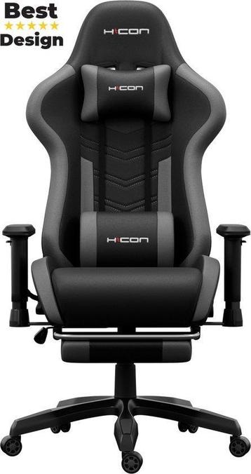 Gaming stoel - Gamestoel - Gaming Chair - Zwart/Grjs beschikbaar voor biedingen