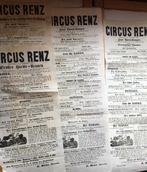 Renz - Circus Renz - Sammlung von 4 seltenen Zirkusplakaten,, Antiek en Kunst, Antiek | Boeken en Bijbels