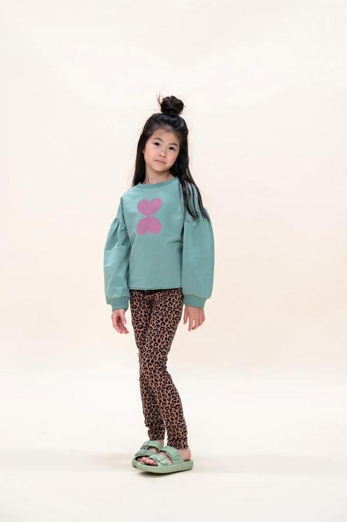Lily Ballon Sweater Iceberg Green  Petit Blush Maat 110 110, Kinderen en Baby's, Kinderkleding | Maat 110, Meisje, Nieuw, Trui of Vest
