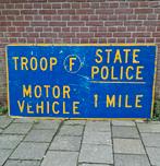 Troop F State Police Verkeersbord - 183 x 91cm - Origineel, Verzamelen, Merken en Reclamevoorwerpen, Ophalen, Gebruikt