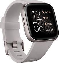 Fitbit Versa 2 40 mm aluminium grijs met siliconen armband, Telecommunicatie, Overige Telecommunicatie, Gebruikt, Verzenden