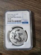 China. 10 Yuan 2025 1oz Chinese Dragon June HKINF Show, Postzegels en Munten