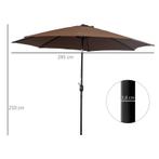 TRUUSK Klapparasol Tuinparasol Market Parasol Met Zwengel St, Tuin en Terras, Verzenden, Nieuw