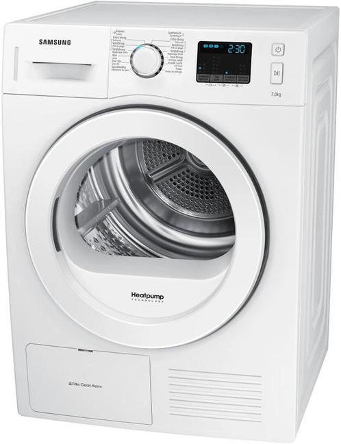 Samsung Dv71f5e0hgw Warmtepompdroger 7kg, Witgoed en Apparatuur, Wasdrogers, Zo goed als nieuw, Voorlader, 85 tot 90 cm, Ophalen of Verzenden