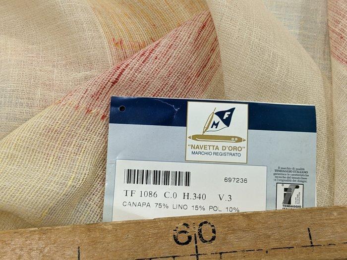 Canapa&Lino per tende Vintage anni 80 cm 670 x 340 - Canapa, Antiek en Kunst, Antiek | Kleden en Textiel