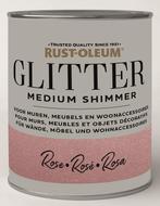 Rust oleum glitterverf medium glitter shimmer 750 ml, roze,, Doe-het-zelf en Verbouw, Verf, Beits en Lak, Nieuw, Verzenden
