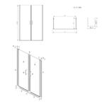 Nisdeur Lacus Giglio Evo Fox Saloon 2 Klapdeuren 100x200 Cm, Ophalen of Verzenden, Nieuw