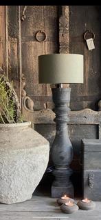 Aura Peeperkorn baluster lampvoet Black wood, Ophalen of Verzenden, Nieuw