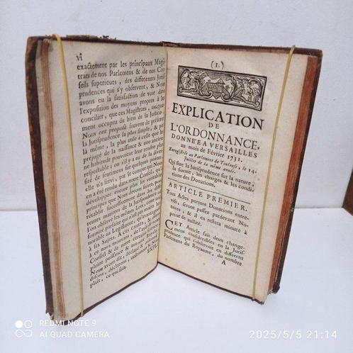 Claude Serres - Explication de lordonnance de Louis XV, roi, Antiek en Kunst, Antiek | Boeken en Bijbels