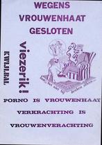 vintage poster over vrouwenhaat (lijst optie, Posters), Verzenden, Nieuw, Overige onderwerpen, Met lijst