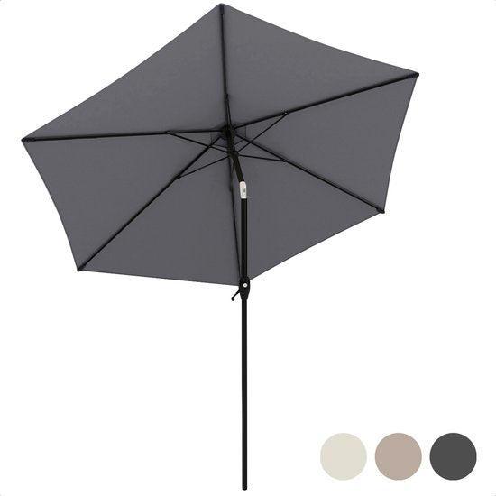2dekans | LifeGoods Parasol - Ø270 cm - 30° Kantelbaar -, Tuin en Terras, Parasols, Zo goed als nieuw, Ophalen of Verzenden