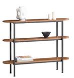 Smal dressoir 110 cm met 3 open vakken – haltafel, Huis en Inrichting, Tafels | Sidetables, Verzenden, Nieuw