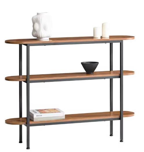Smal dressoir 110 cm met 3 open vakken – haltafel, Huis en Inrichting, Tafels | Sidetables, Nieuw, Verzenden