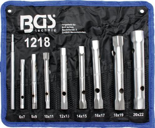 Bgs Technic Pijpsleutelset 6x7 - 20x22 mm 8-delig, Auto diversen, Autogereedschap, Verzenden