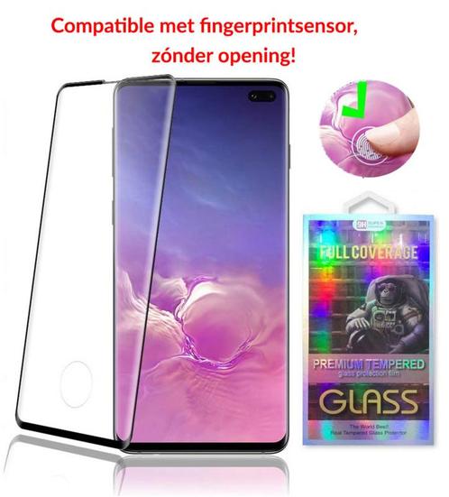 Galaxy S10 Plus Case Friendly 3D Curved Tempered Glass Scree, Telecommunicatie, Mobiele telefoons | Hoesjes en Frontjes | Samsung