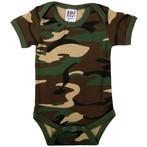 Romper Baby camouflage woodland met korte mouw-74/80 NIEUW, Ophalen of Verzenden, Nieuw, 101 inc