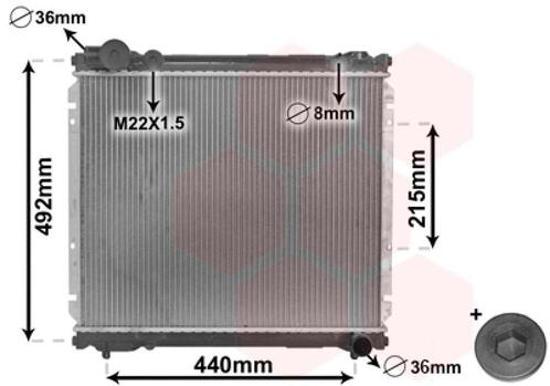 RADIATOR VOOR SUZUKI VITARA 1988-1999 1770086CC0, Auto-onderdelen, Airco en Verwarming, Nieuw, Ophalen of Verzenden