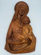 Beeld, Maria met het kind Jezus - 48 cm - Hout