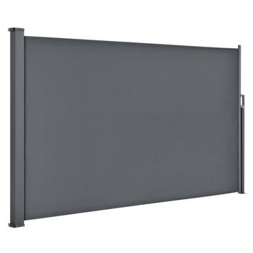 Windscherm 350x180 cm – grijs – uitschuifbaar – tuinaf beschikbaar voor biedingen