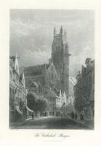Zicht op Bruges, Antiek en Kunst, Kunst | Etsen en Gravures