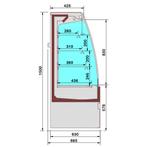 Diamond Wandkoeling | RIMINI LINE | Zwart | +1°C/+7°C | Stat, Ophalen of Verzenden, Nieuw