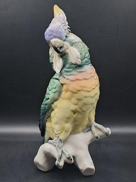 Karl Ens, Volkstedt - Beeldje - Papegaai - Porselein, Antiek en Kunst, Antiek | Glas en Kristal