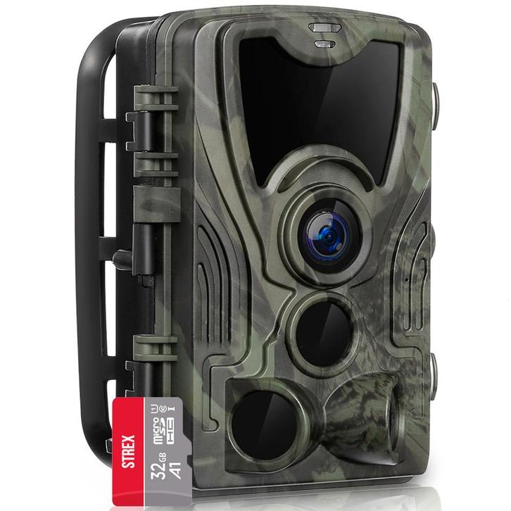 Strex Wildcamera met Nachtzicht - 36MP / 4K - Waterdicht, Audio, Tv en Foto, Actiecamera's, Nieuw, Verzenden