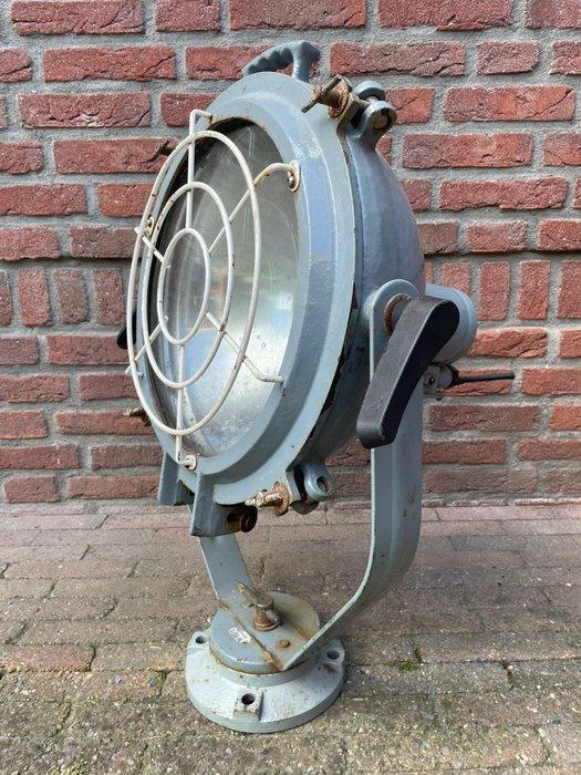 Uplighter vloerlamp - Maritieme schijnwerper / ijzer /, Antiek en Kunst, Antiek | Lampen