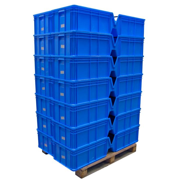 Gebruikte Magazijnbak kunststof met grijpopening partij, Zakelijke goederen, Kantoor en Winkelinrichting | Magazijn, Stelling en Opslag
