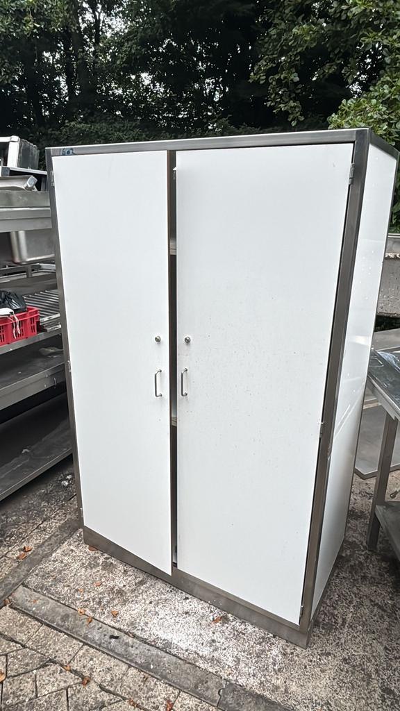 RVS kast met Trespa - zeer degelijk 130x60x180 bxdxh, Zakelijke goederen, Horeca | Meubilair en Inrichting, Ophalen of Verzenden
