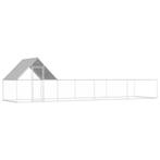 vidaXL Kippenren 8x2x2 m gegalvaniseerd staal, Verzenden, Nieuw