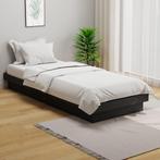 vidaXL Bedframe massief hout grijs 75x190 cm, Eenpersoons, Verzenden, Nieuw, Grijs