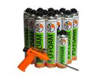Pur-set De Isolatieshop Purschuim + Reiniger + Pistool, Doe-het-zelf en Verbouw, Isolatie en Afdichting, Ophalen of Verzenden
