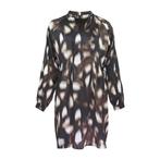 Max Volmáry • bruine zijden jurk • 38, Kleding | Dames, Jurken, Maat 38/40 (M), Bruin, Verzenden, Max Volmáry