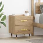 vidaXL Nachtkastje 2 pcs artisanaal eikenkleurig 40 x 35 x, Huis en Inrichting, Slaapkamer | Nachtkastjes, Minder dan 45 cm, Verzenden
