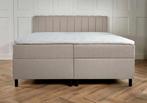 Boxspring met opbergruimte Lausanne 160 200 Beige, Verzenden, Beige, 200 cm, Modern