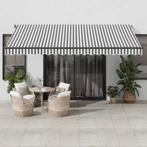 vidaXL Luifel handmatig uittrekbaar en LED 450x350 cm, Tuin en Terras, Verzenden, Nieuw