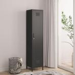 Metalen kast Seinäjoki 180x38x38 cm zwart mat [en.casa], Huis en Inrichting, Kasten | Kledingkasten, Verzenden, Nieuw