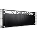Hekwerk Pro Dubbele poort Crosso V10 b300 x h150cm, Nieuw, Ophalen of Verzenden
